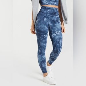 Gymshark High Waisted Elevate Leggings Lakeside Spray Dye